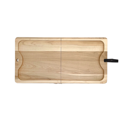 Wood cutting board in racket shape thin 26 cm